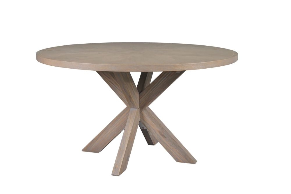 Product photograph of Bergerac Oak 140cm Round Dining Table - 4 Seater from Choice Furniture Superstore.